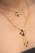 Sana Double Layer Polki Neck-Chain