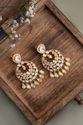 Virasat Polki Chandbali Earrings