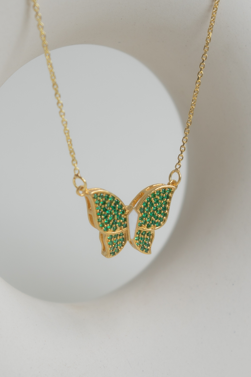 Farfalla Green Neck Chain