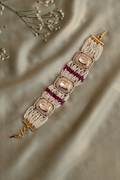 Tanishka Ruby and Polki Fusion Bracelet