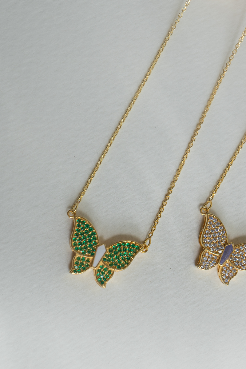 Farfalla Green Neck Chain