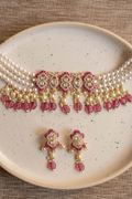 Anushka Ruby Choker with Earrings