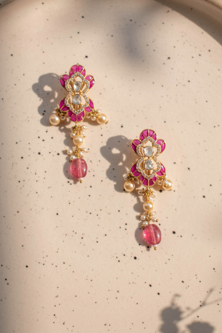 Anushka Ruby Choker with Earrings