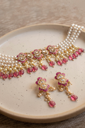 Anushka Ruby Choker with Earrings
