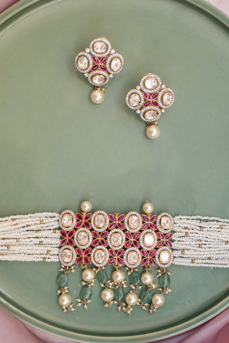 Indian Summer Choker with Earrings