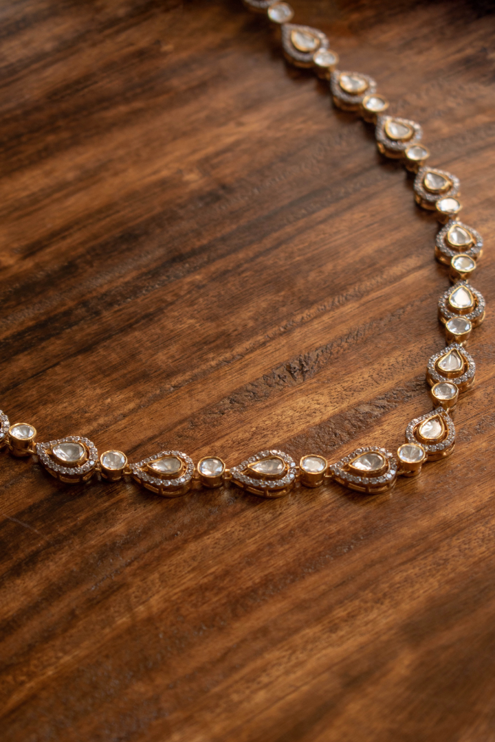 Raindrop Romance Necklace with Earrings