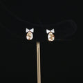 Champagne Bow Studs