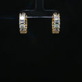 Emerald Infinity Hoops