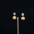 Gold Pebble Drop Studs