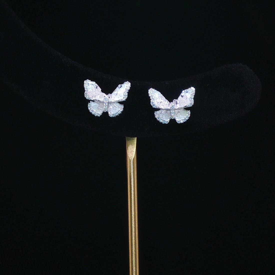 Petite Pink Butterfly Studs - Pink Butterfly Stud Earrings by SOLV
