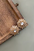 Mandala Polki Stud Earrings