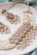 Rare Bloom Pearl and Polki Necklace