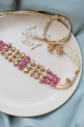 Bijou Rose Polki Choker
