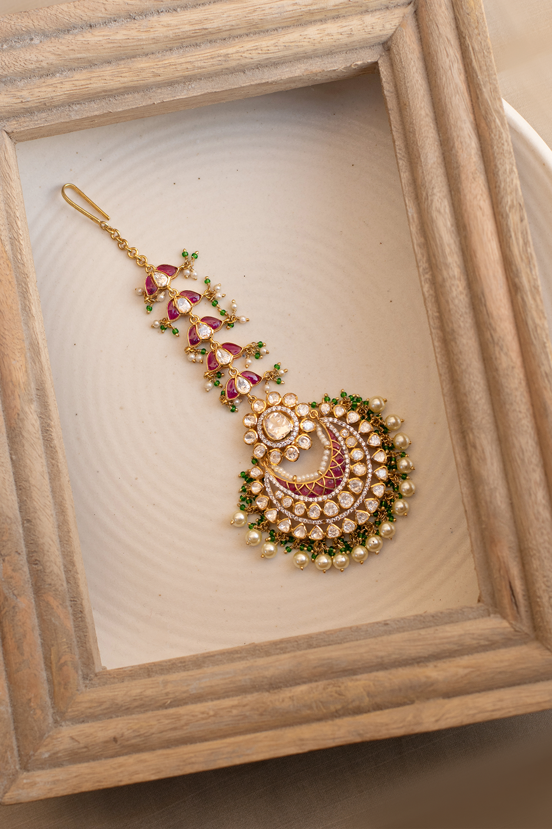 Raga Maang Tikka - 925 silver maang tikka by SOLV