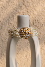 Asmi Polki & Pearl Cascade Bracelet