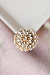 Avani Polki and Pearl Ring