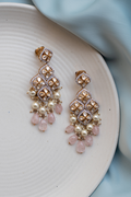 Rare Bloom Pearl and Polki Necklace