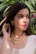 Dhruthi Polki Double String Necklace