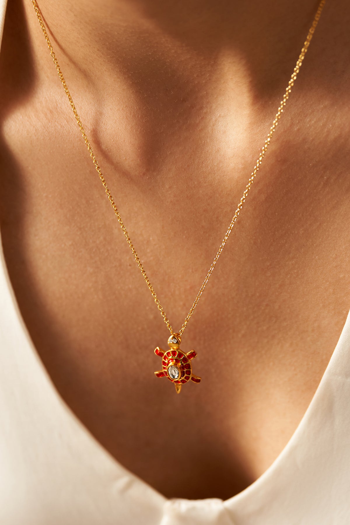 Lucky Tortoise Charm Necklace