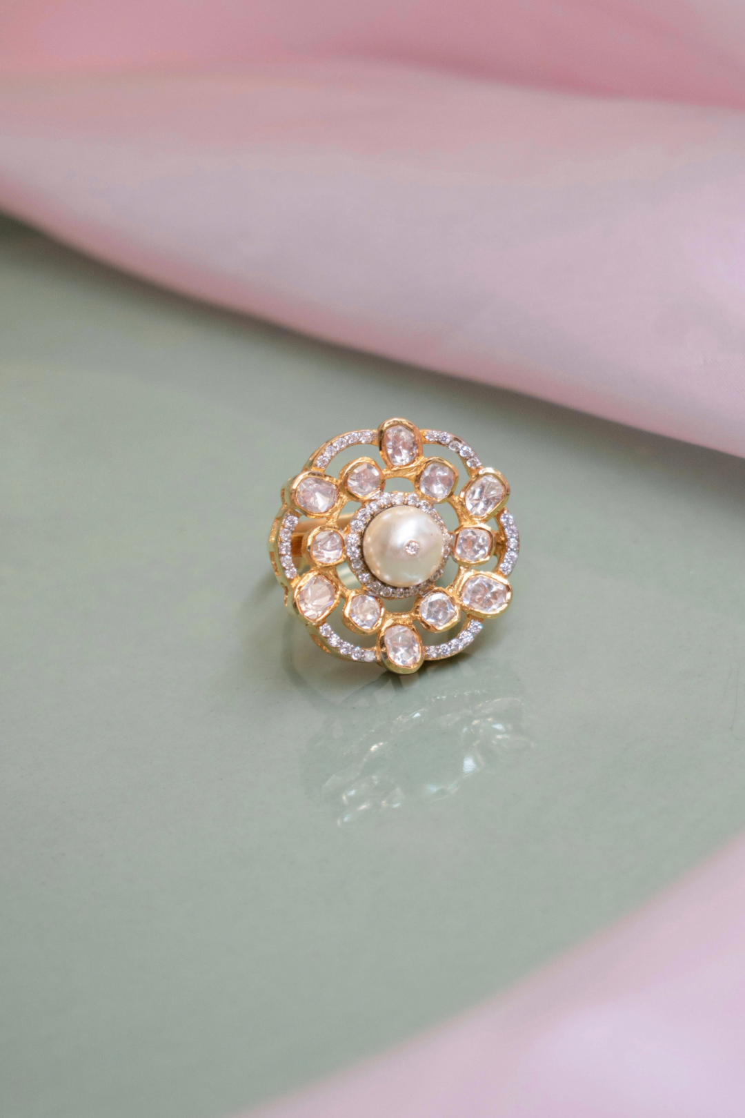 Charme Perle Ring - 925 silver ring by SOLV, view 2
