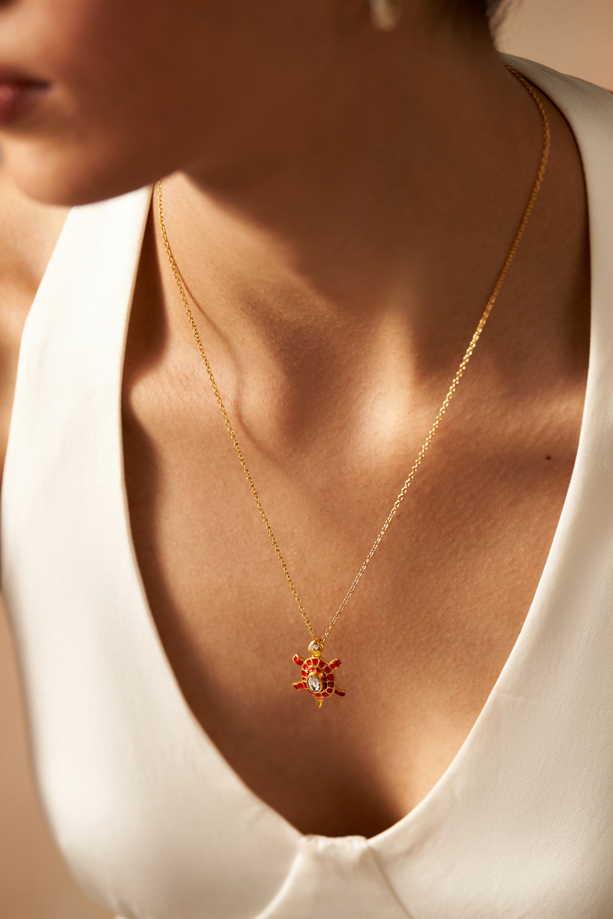 Lucky Tortoise Charm Necklace