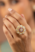 Zoya Polki and Amethyst Ring