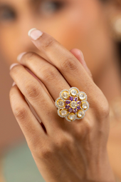 Zoya Polki and Amethyst Ring