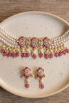 Anushka Ruby Choker with Earrings