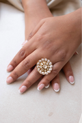 Blush and Ivory Bloom Ring