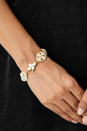 Trayi Polki and Pearl Bracelet