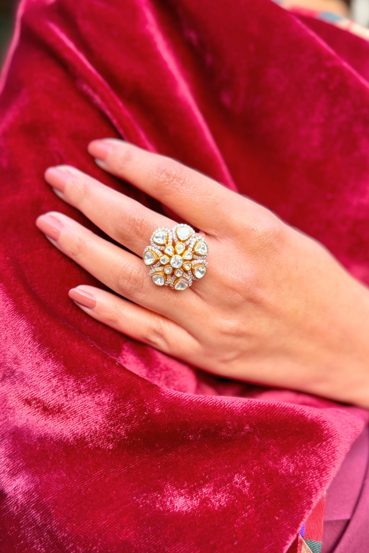Blossom Polki Ring