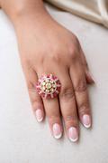 Crimson Bloom Ring