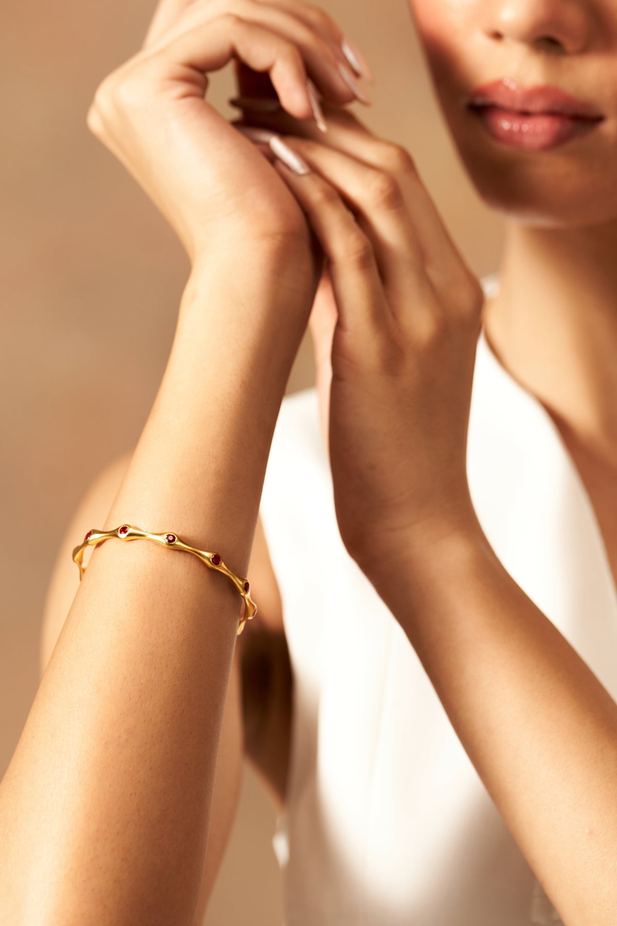 Ruby Ripple Bangle
