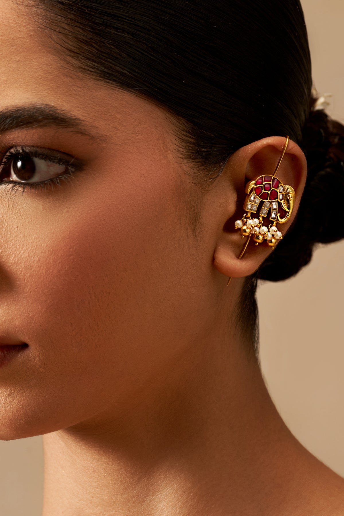 Gaj Ruby Ear Climbers