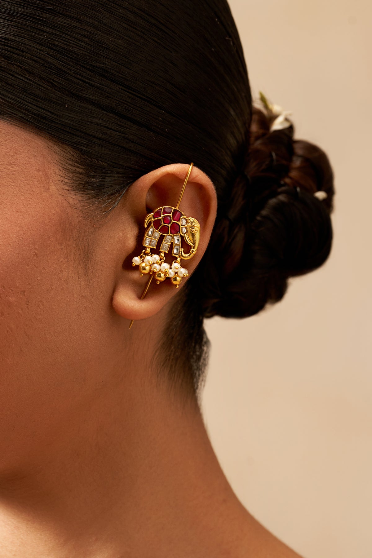 Gaj Ruby Ear Climbers