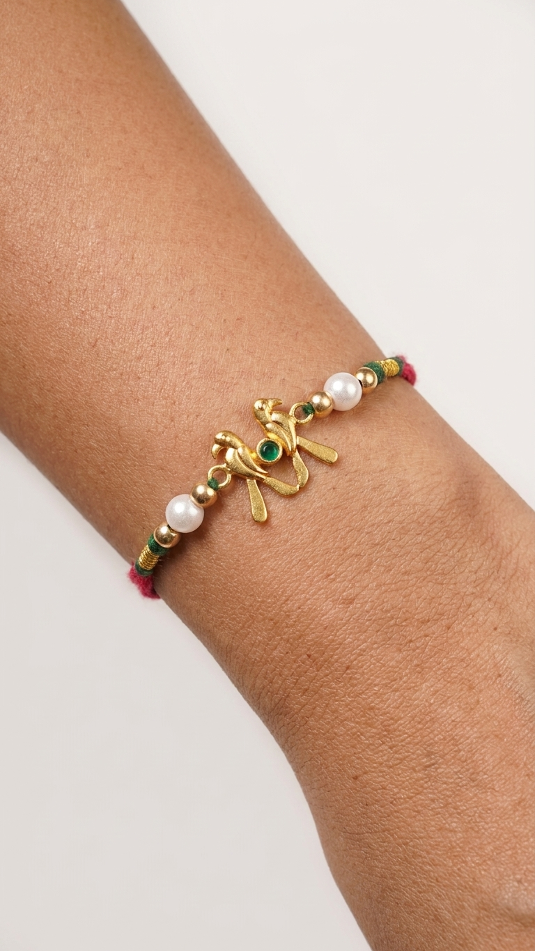 Kavya Rakhi - 925 silver rakhi by SOLV, view 3