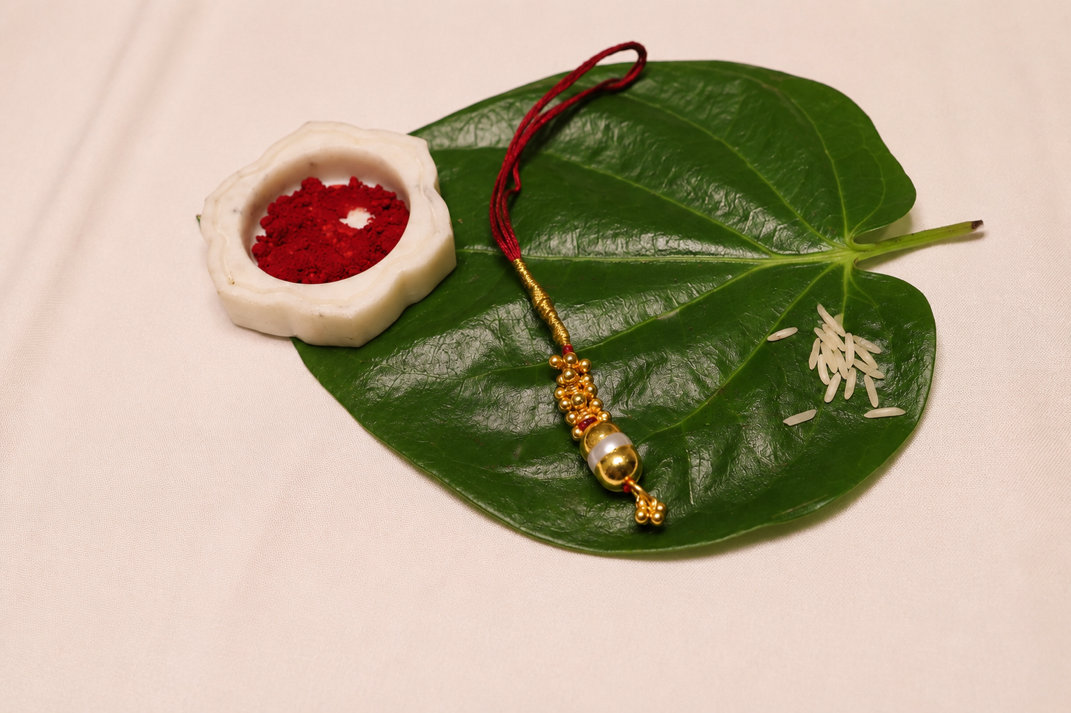 Mira Lumba - 925 silver rakhi by SOLV