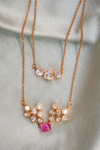 Pink Cascade Neck Chain