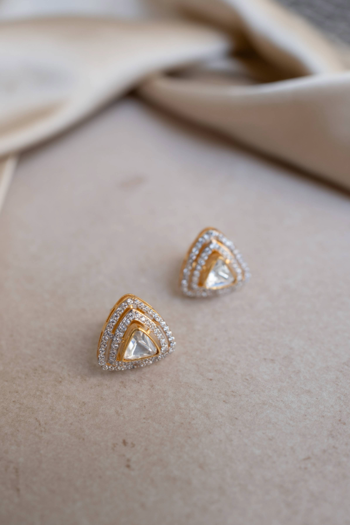 Trilliant Halo Studs