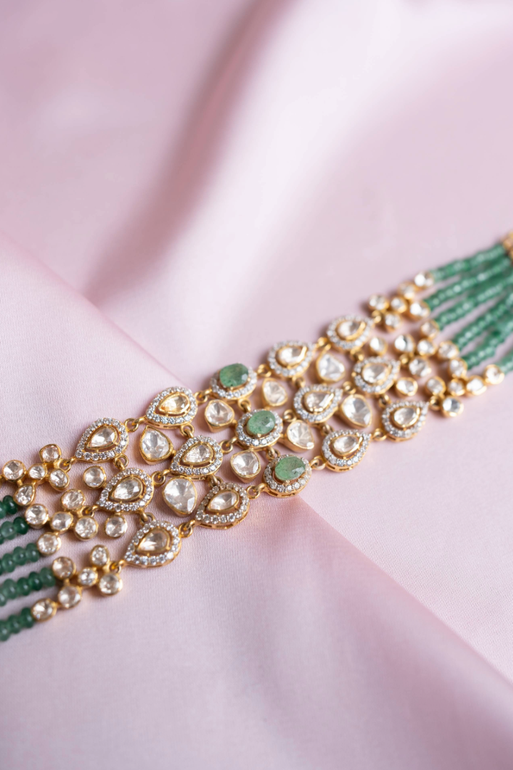 Trellis Jade Bracelet - 925 silver bracelet by SOLV, view 2
