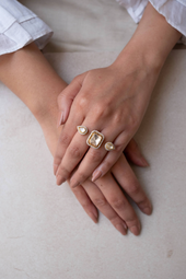 Trio Spark Polki Ring