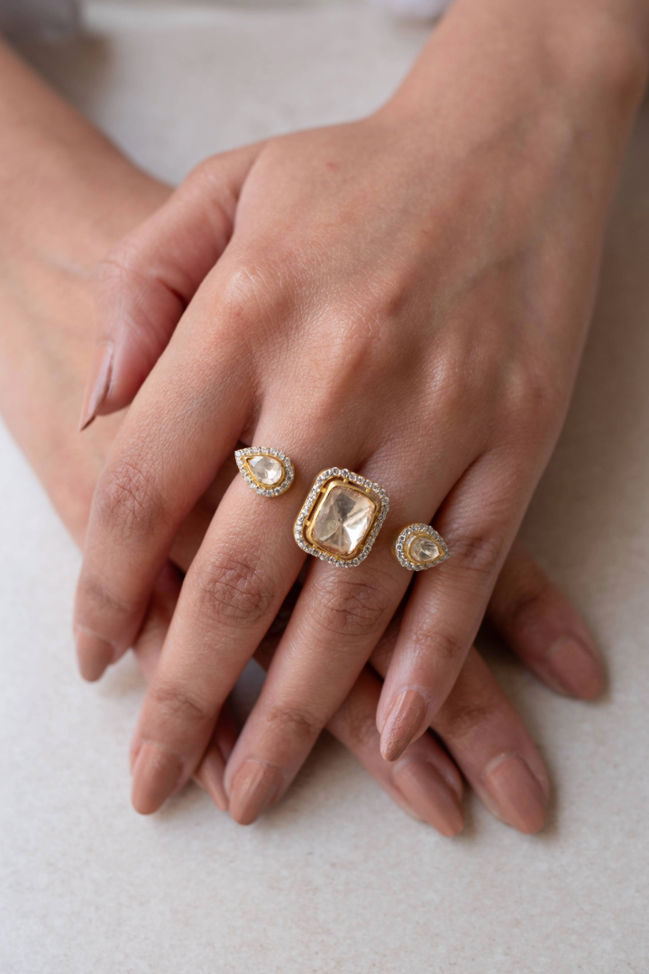 Trio Spark Polki Ring