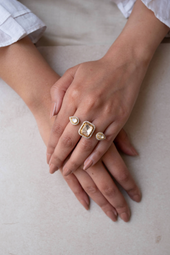 Trio Spark Polki Ring