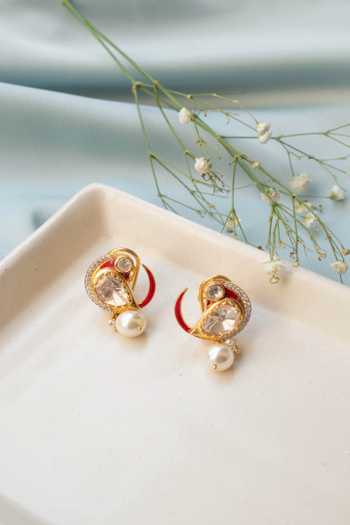 Zarin Ruby Studs