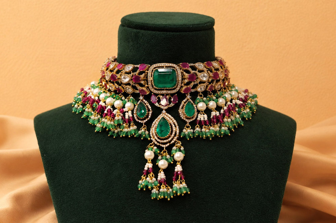 Ekta Necklace with Earrings