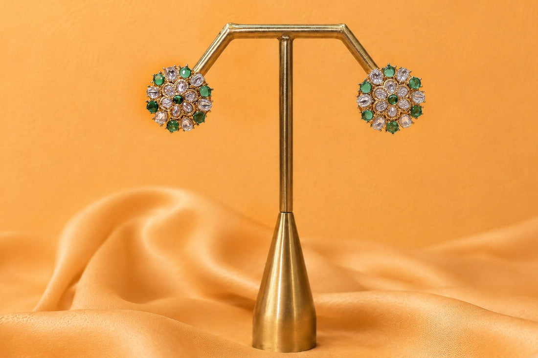 Vanya Long Necklace with Studs