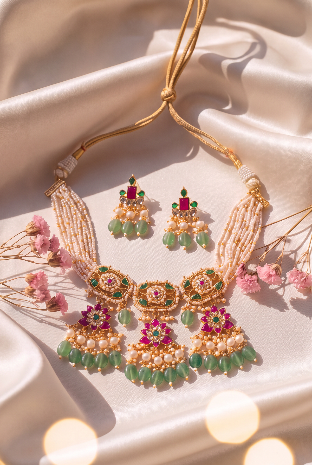 Lavali Necklace with Earrings