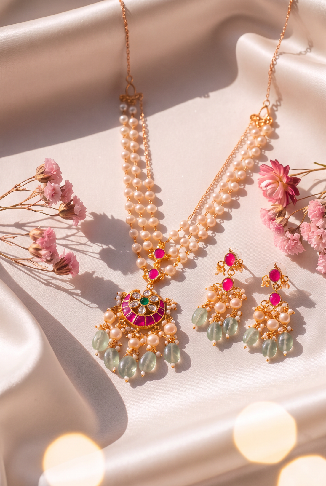 Anvita Necklace with Earrings