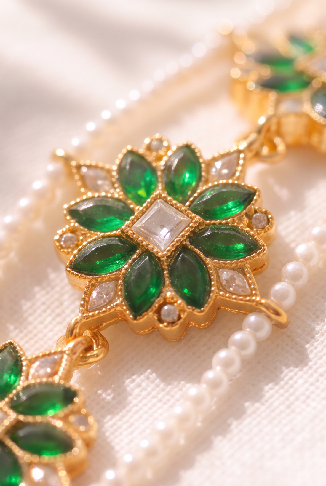 Gul Green Floral Bracelet