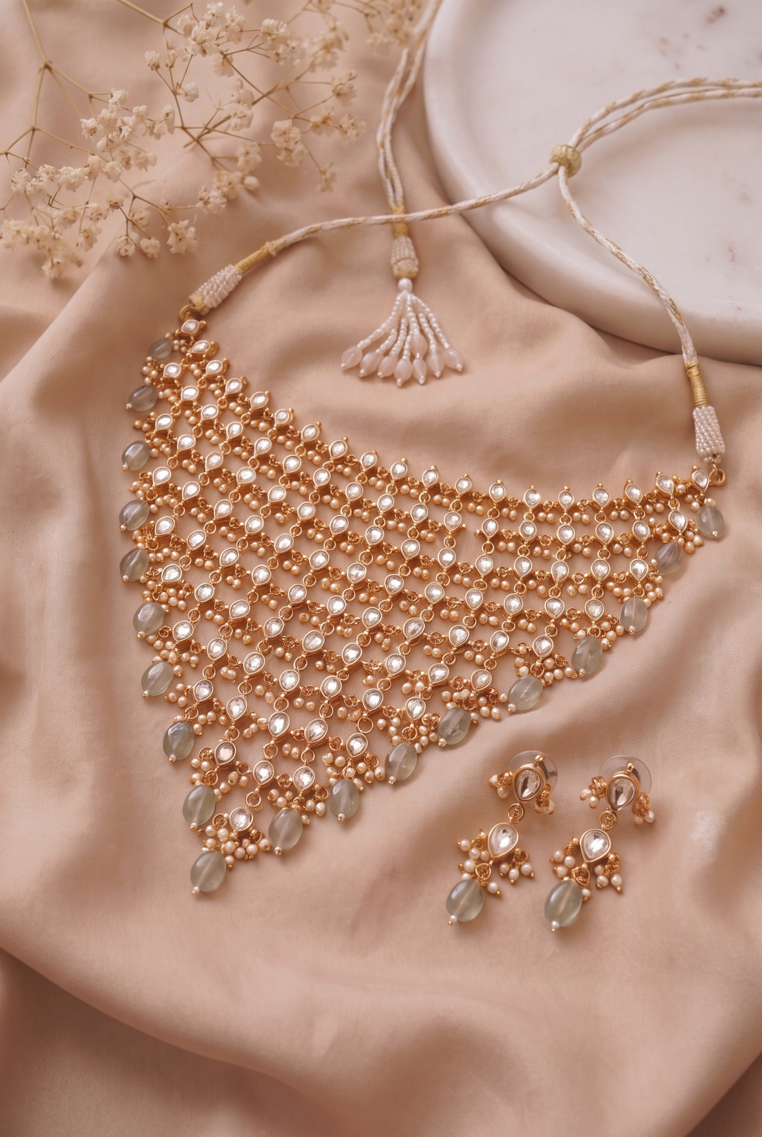 Shalini Necklace with Earrings